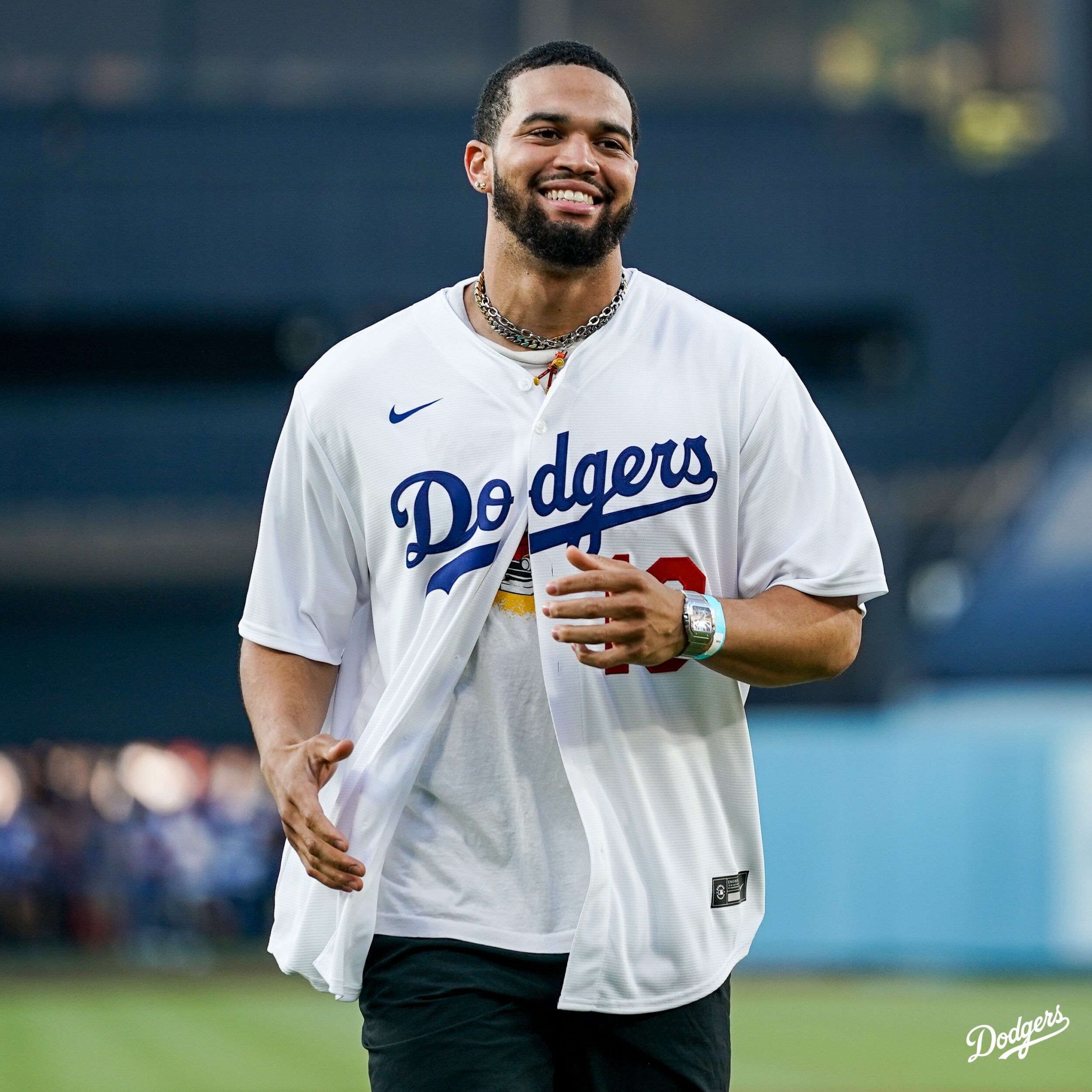 Caleb Williams at Dodgers Stadium