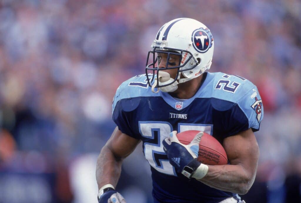 1995 Heisman winner Eddie George while with the Tennessee Titans.