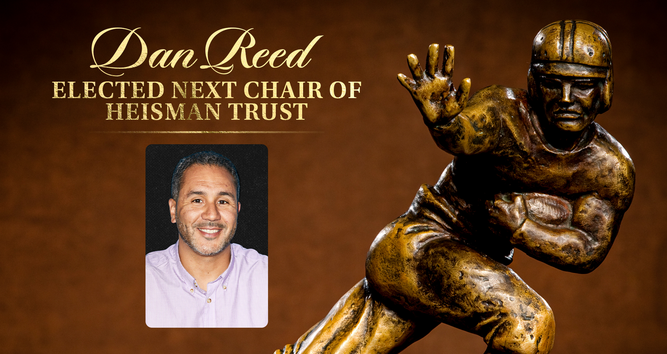 Dan Reed, new Chair of the Heisman Board of Trustees 