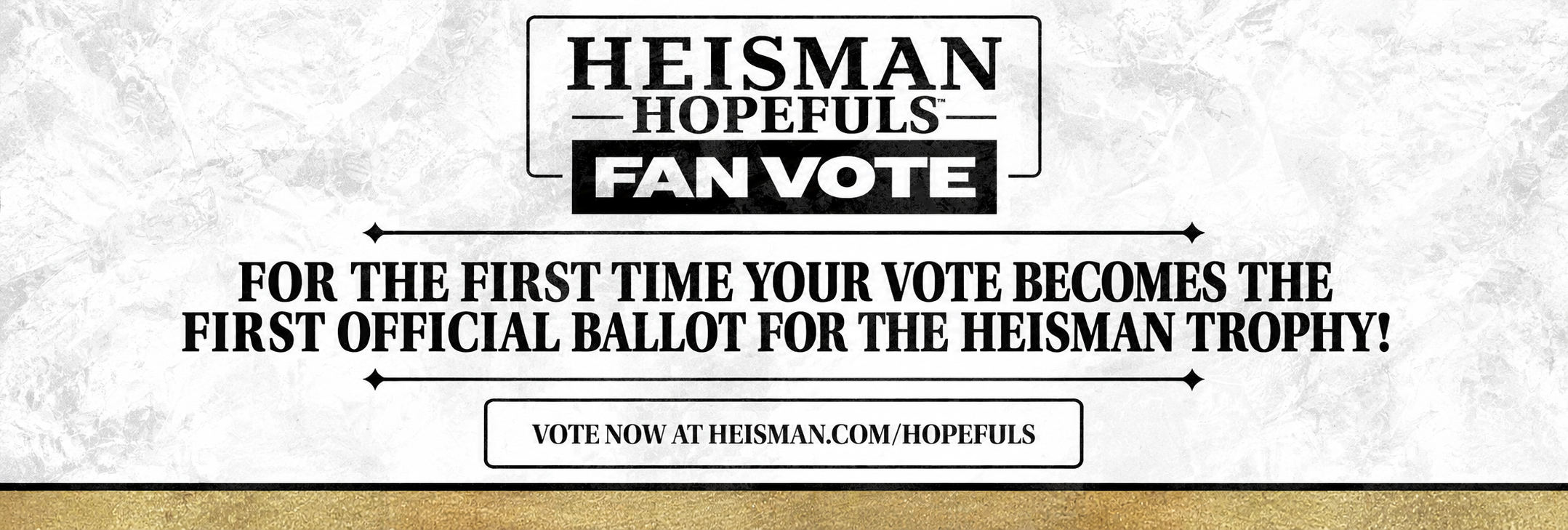 2026 Heisman Fan Vote is Live